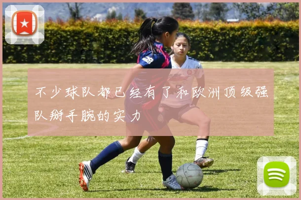 不少球队都已经有了和欧洲顶级强队掰手腕的实力